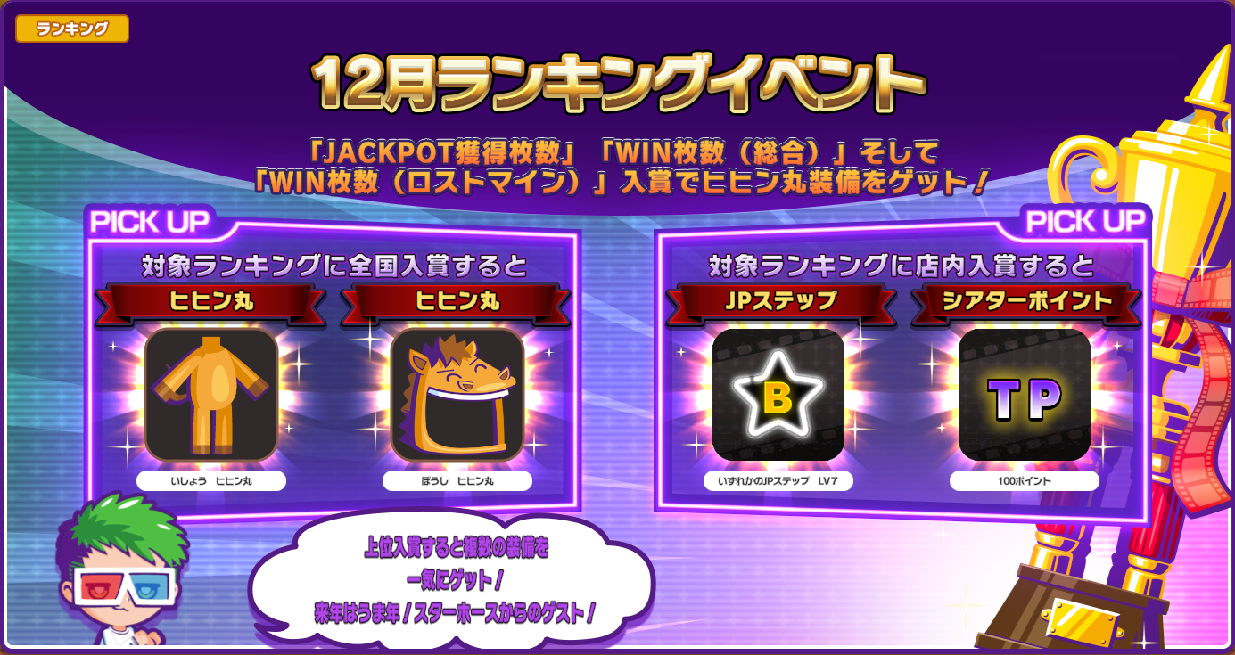 2025年12月ランキングイベント開催！